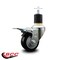 Service Caster 3'' Black Poly Swivel 1-7/8'' Expanding Stem Caster Total Lock Brake SCC-EXTTL20S314-PPUB-BLK-178 - alternate 3